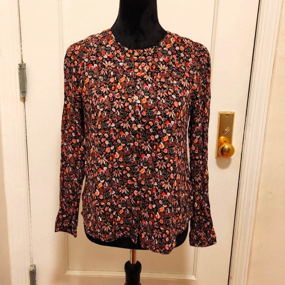 Maeve Anthropologie Floral Blouse